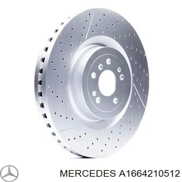 A1664210512 Mercedes диск тормозной передний