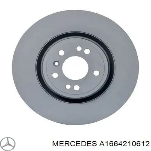 Передние тормозные диски A1664210612 Mercedes