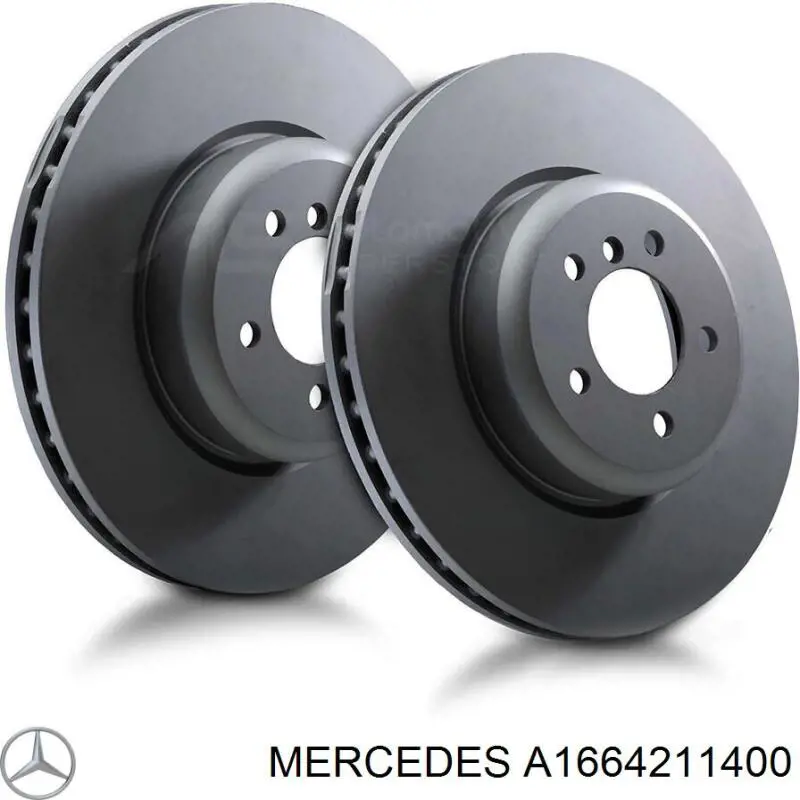 A1664211400 Mercedes диск тормозной передний