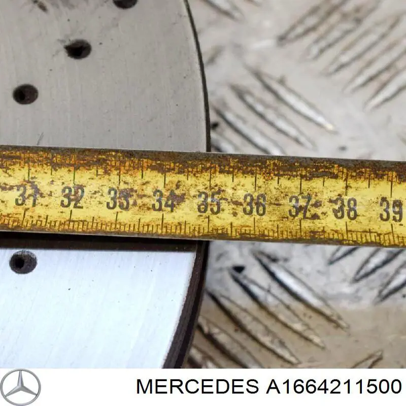 Передние тормозные диски A1664211500 Mercedes