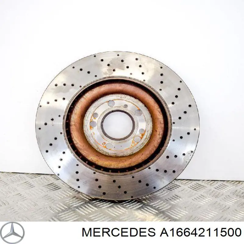 Диск тормозной передний Mercedes A1664211500