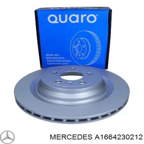 Тормозные диски A1664230212 Mercedes