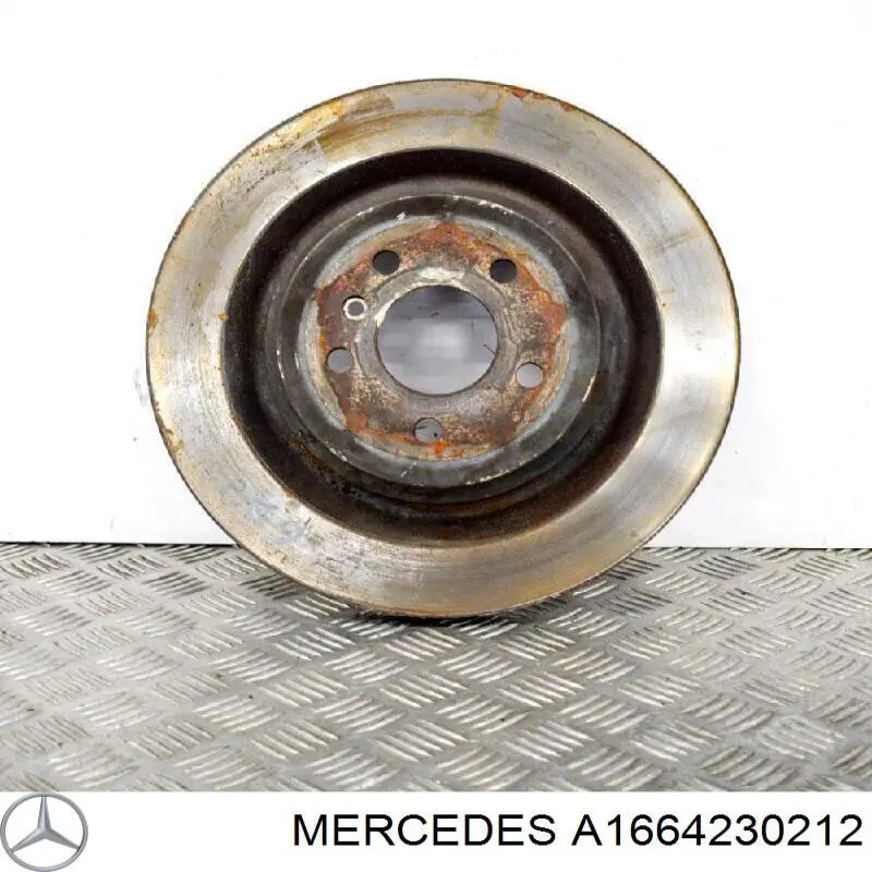 A1664230212 Mercedes диск тормозной задний