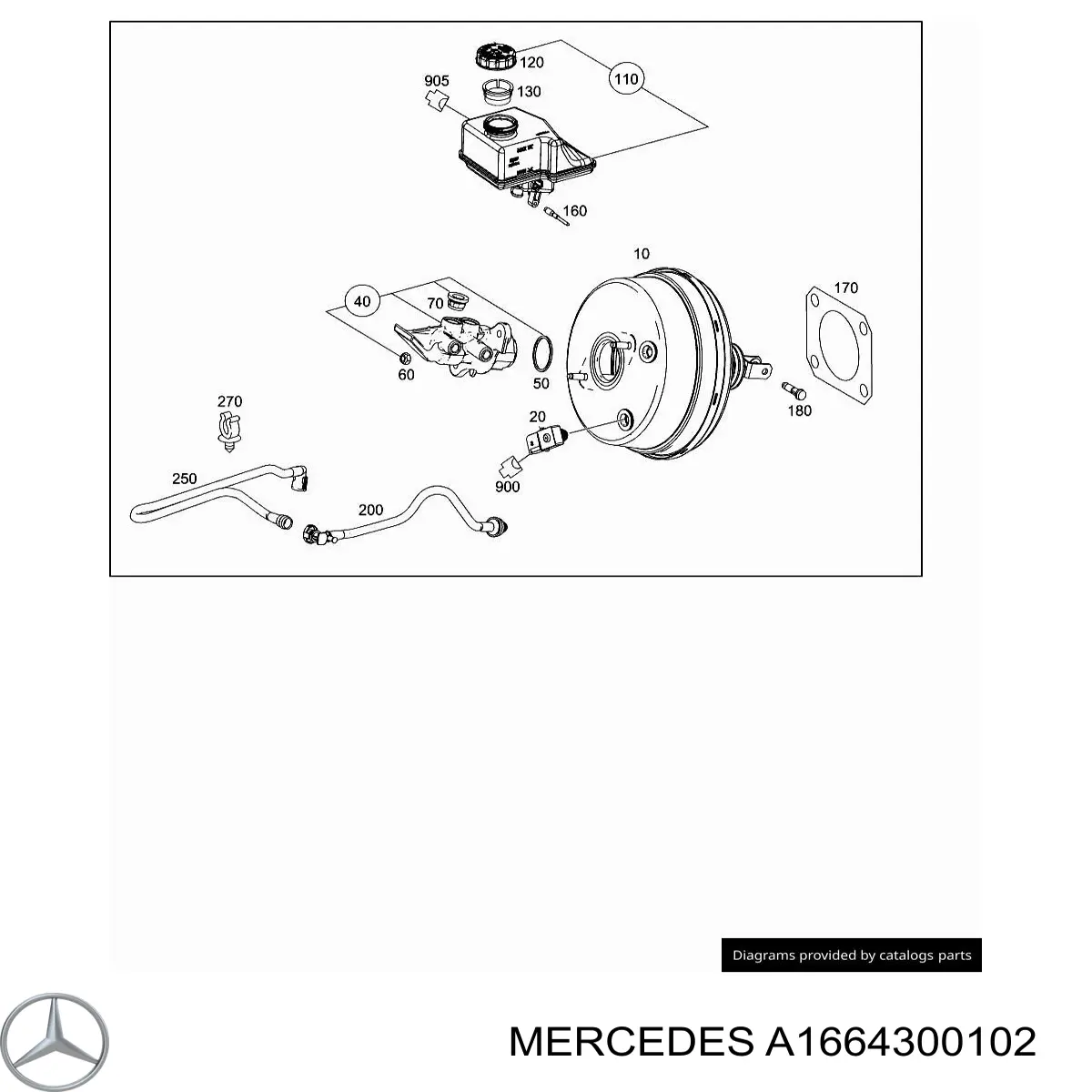 Бачок ГТЦ Mercedes ML/GLE внедорожник (W166) (2011 - 2014) цена, от 25.34 USD