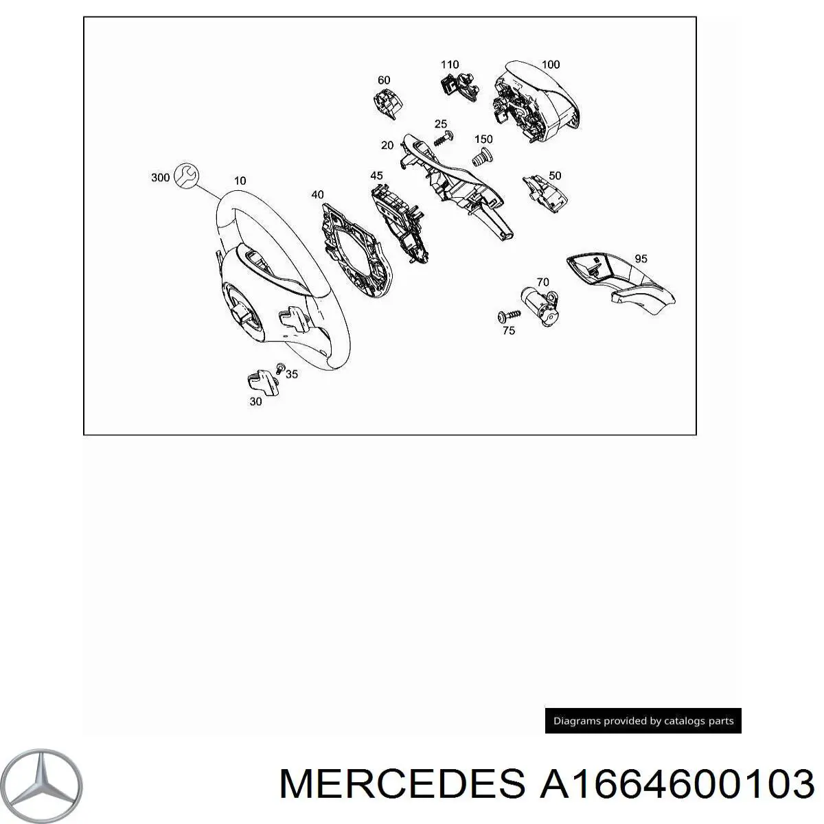 Купить 1664600103 Mercedes Руль
