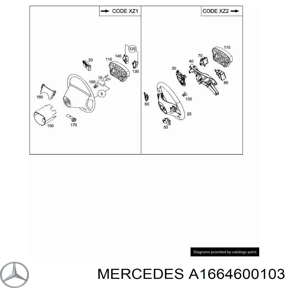Руль Mercedes A16646001039E38 цена, от 63.35 USD
