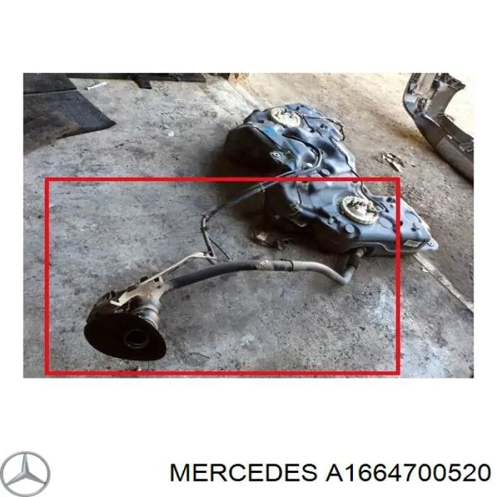 1664700520 Mercedes заливная горловина топливного бака