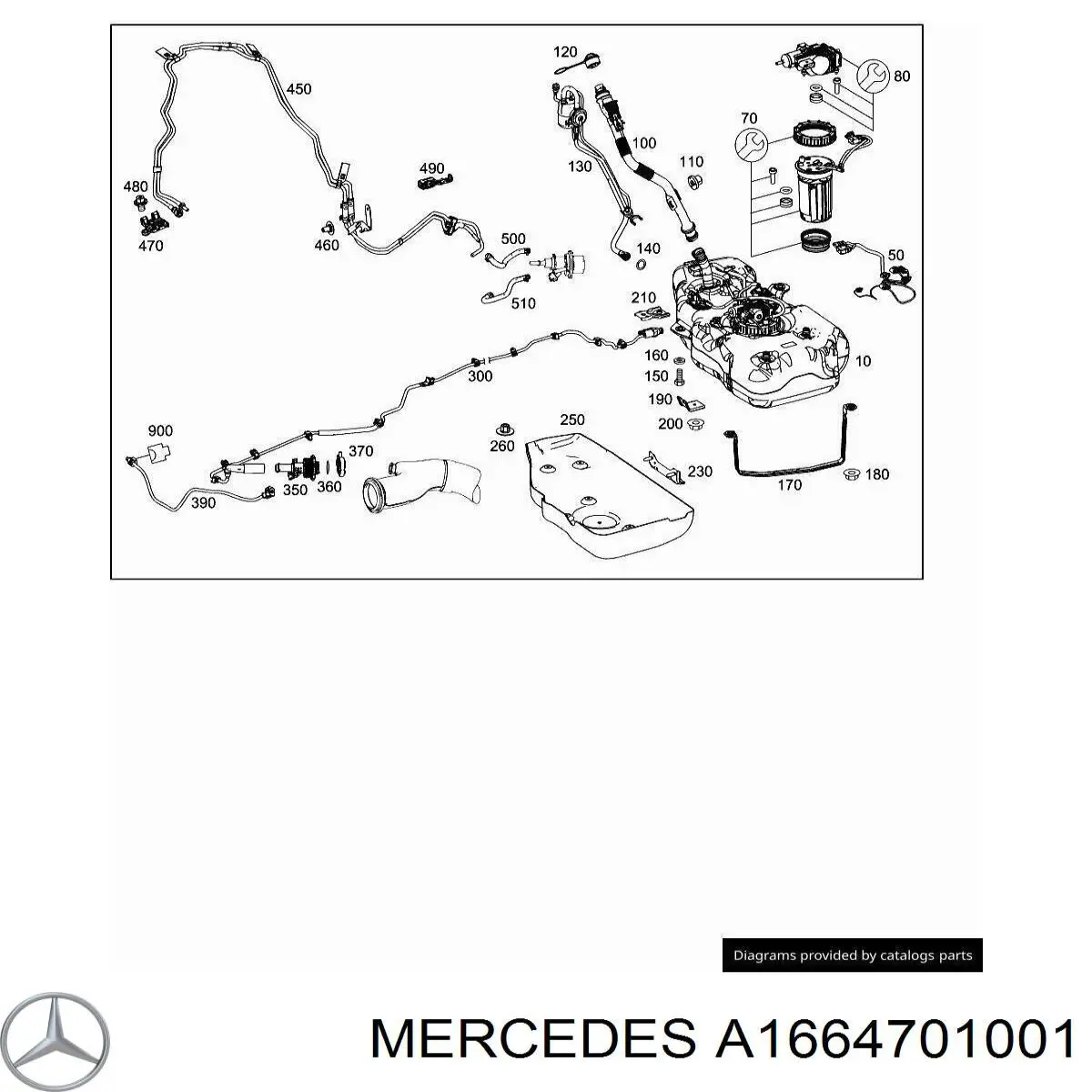 A1664701001 Mercedes 