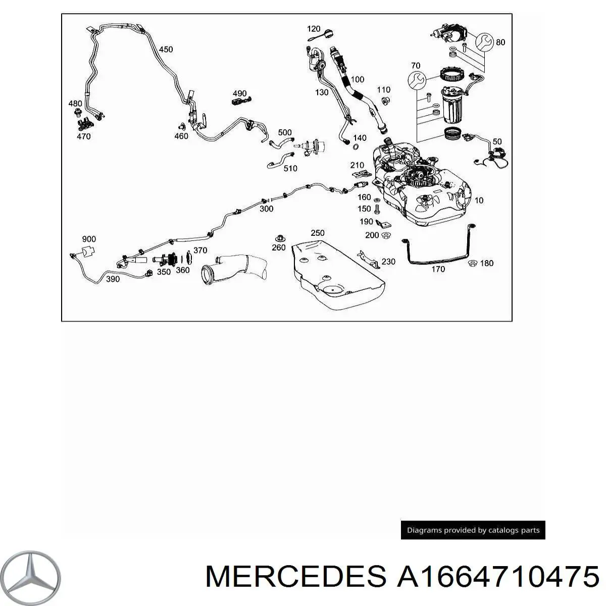 Блок подогрева топлива Mercedes A1664710475
