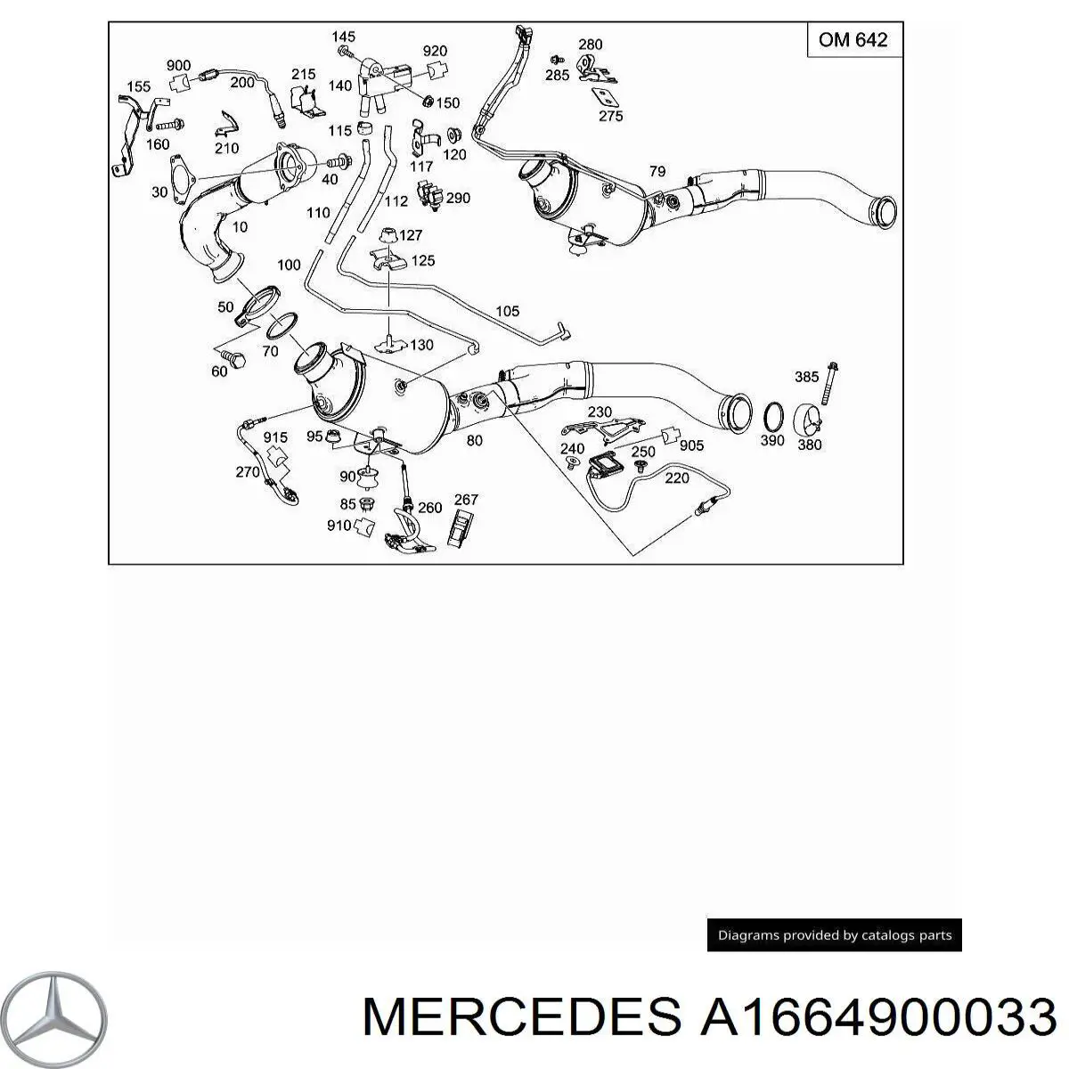 A1664900033 Mercedes 