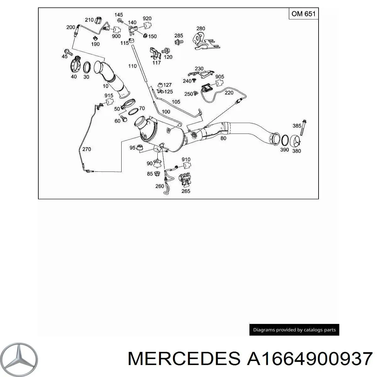  Mercedes A1664900937 цена, от 38.01 USD