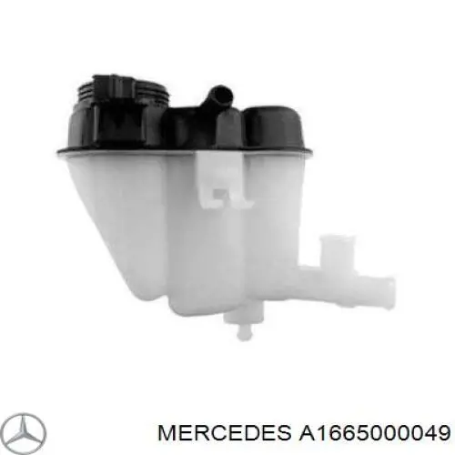 A1665000049 Mercedes tanque de expansão do sistema de esfriamento