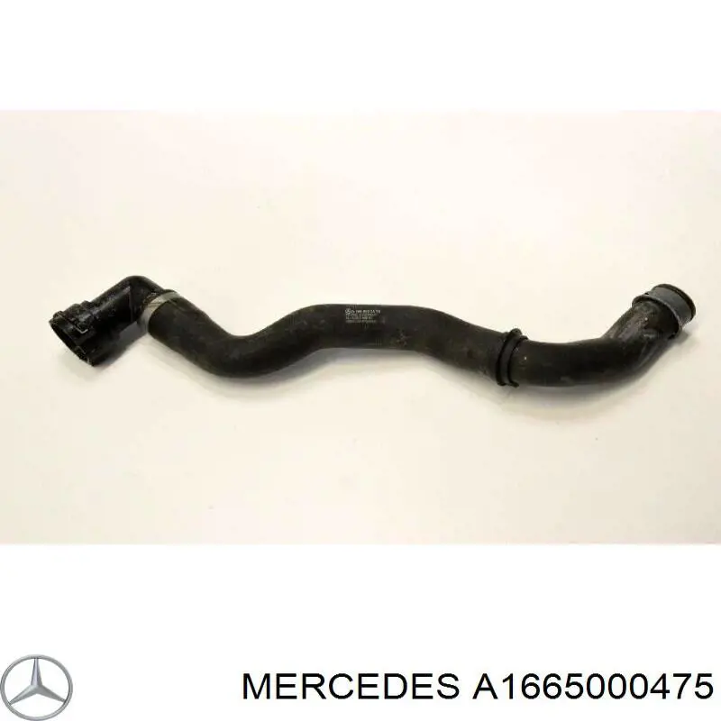 1665000475 Mercedes шланг (патрубок радиатора охлаждения верхний)