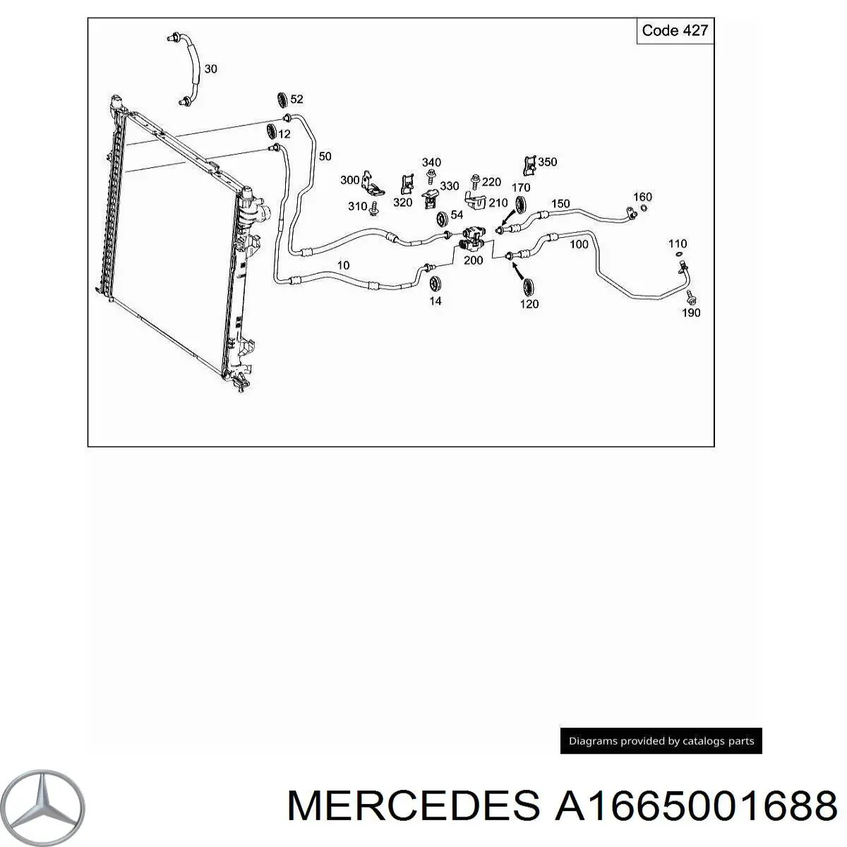 A1665001688 Mercedes 