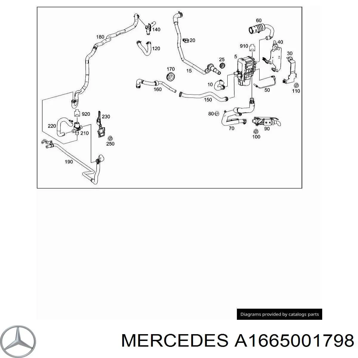 Отопитель автономный A1665001798 Mercedes