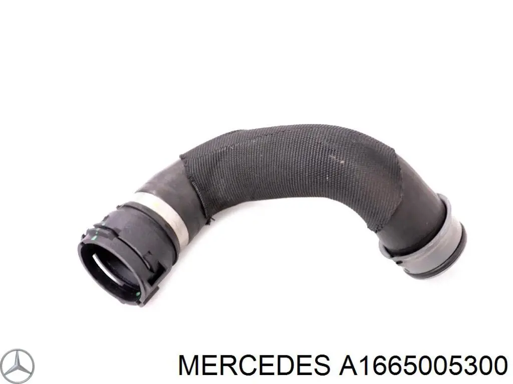1665000975 Mercedes шланг (патрубок радиатора охлаждения верхний)