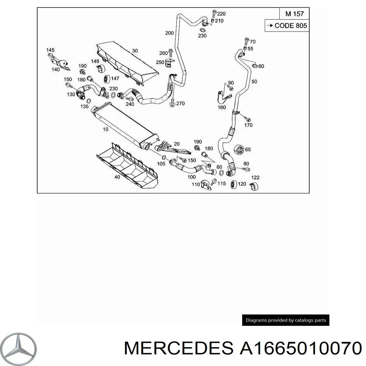 A1665010070 Mercedes 