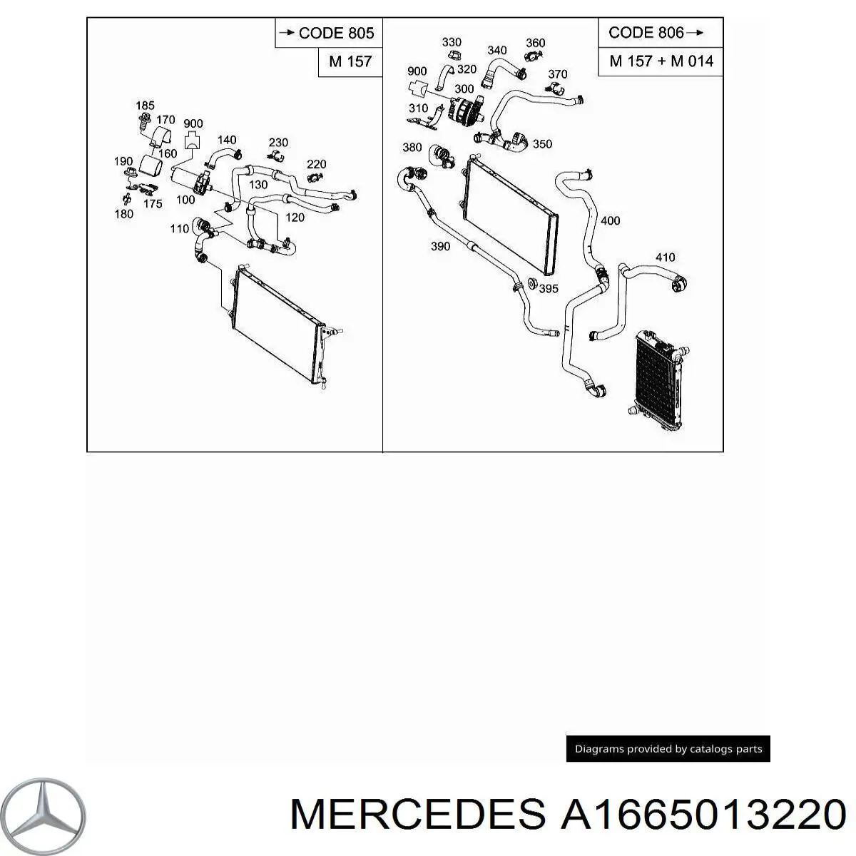 A1665013220 Mercedes 