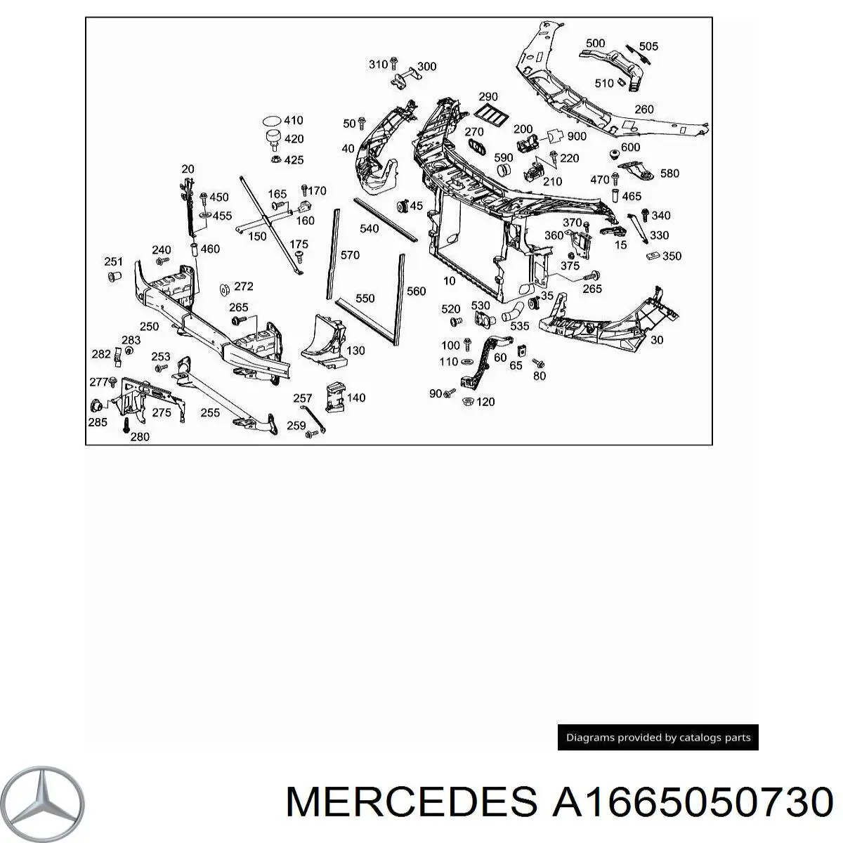 A1665050730 Mercedes 