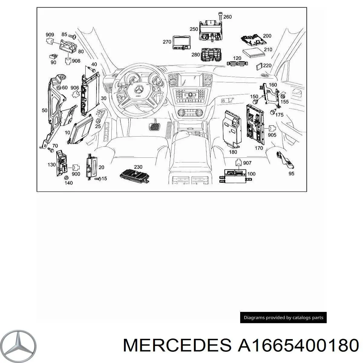  A1665400180 Mercedes