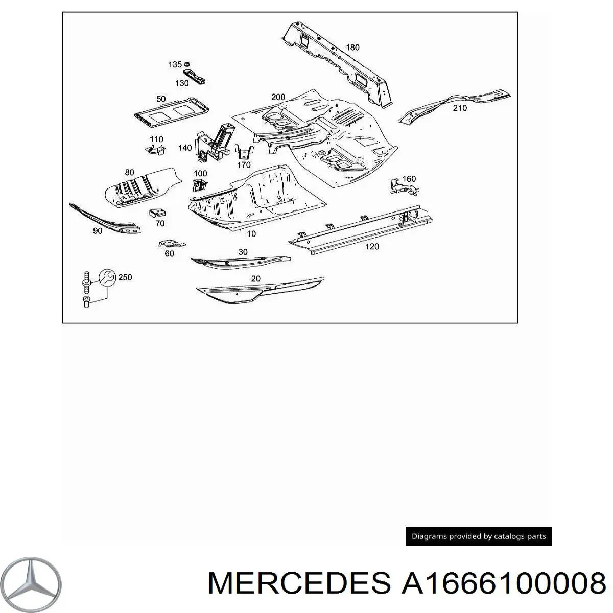 A1666100008 Mercedes 