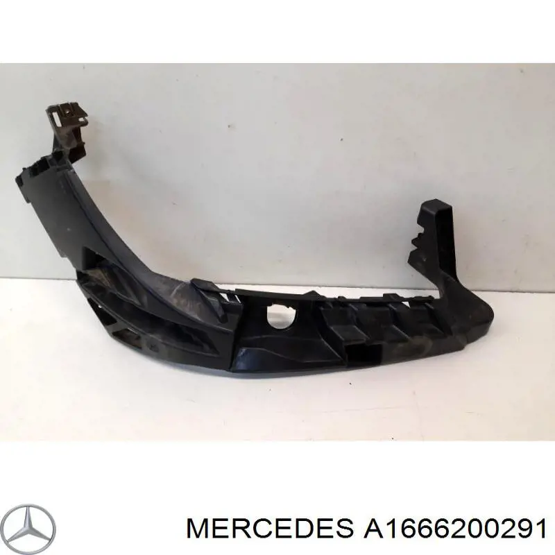 1666200291 Mercedes suporte direito do radiador (painel de montagem de fixação das luzes)