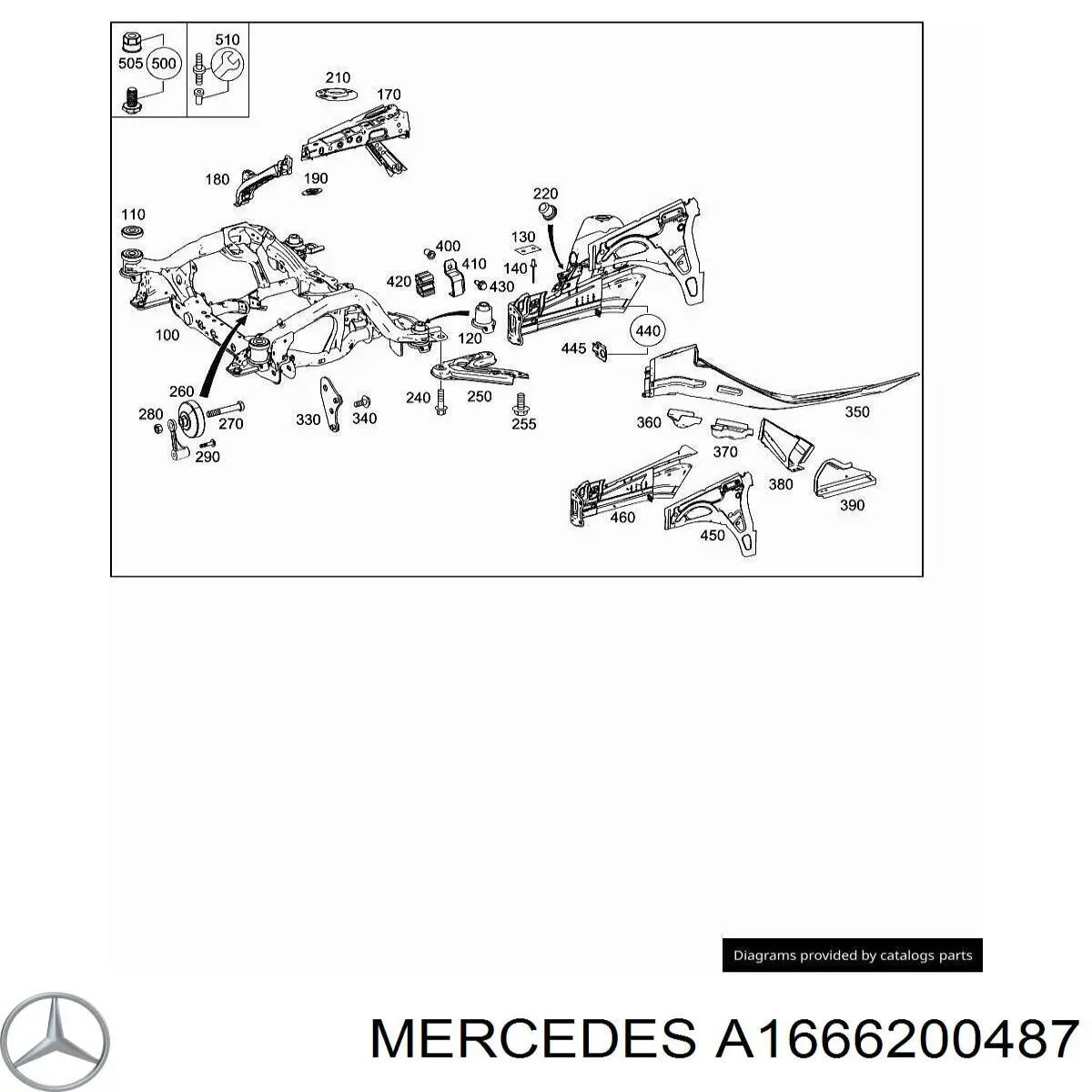 A1666200434 Mercedes 