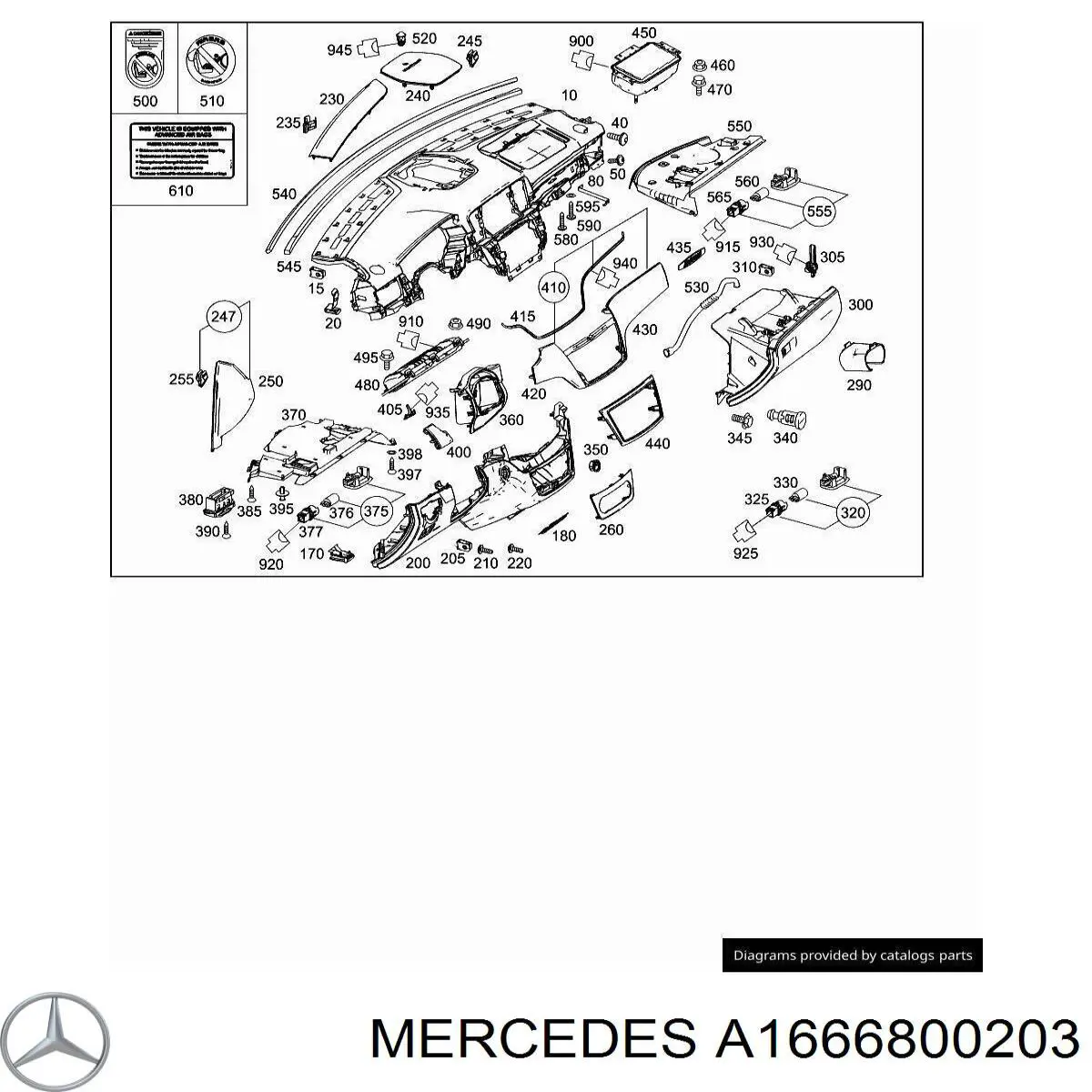  Mercedes 1666801471 цена, от 76.01 USD