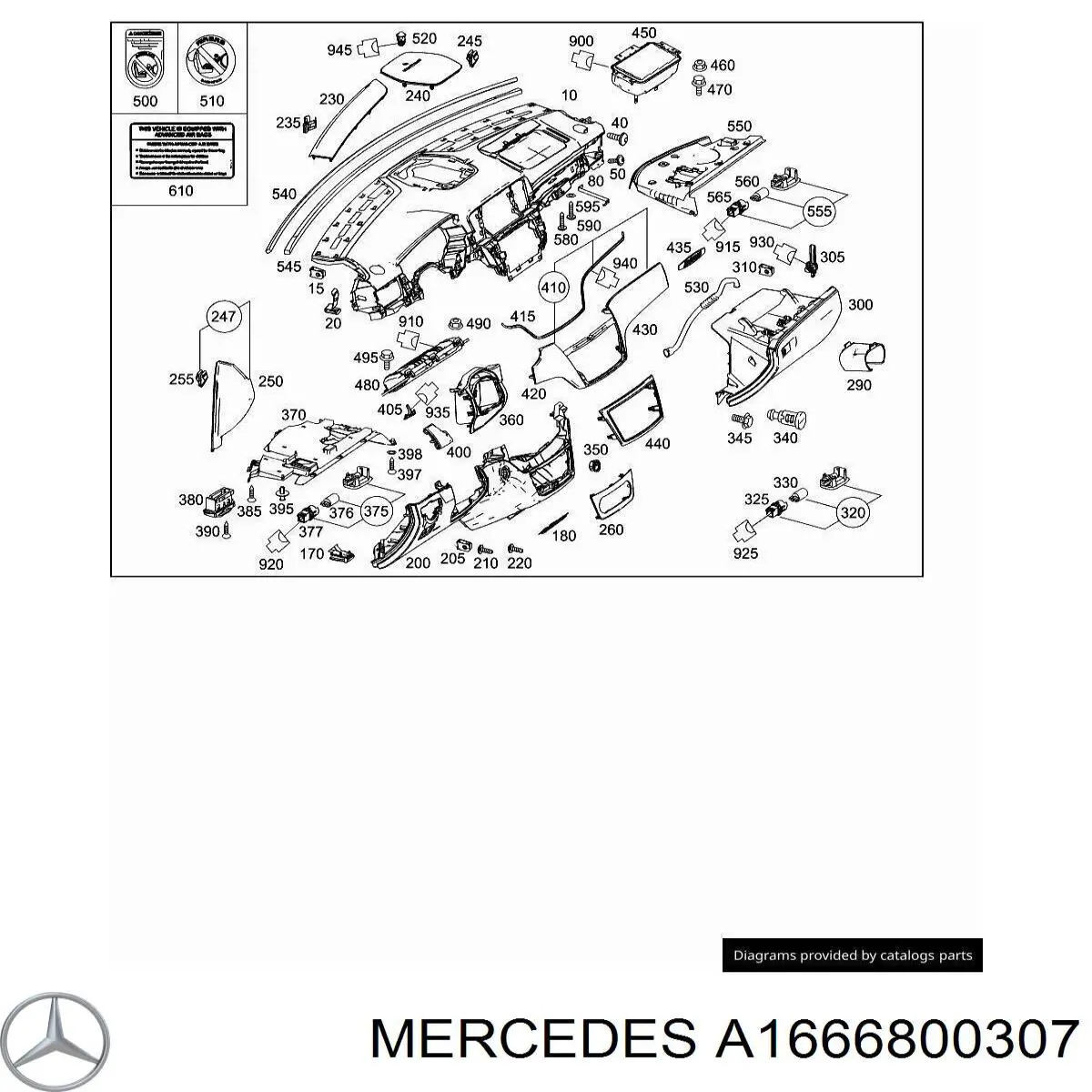 A1666800307 Mercedes 