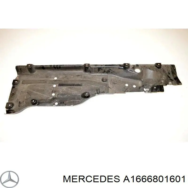 Купить A1666801601 Mercedes Защита днища левая