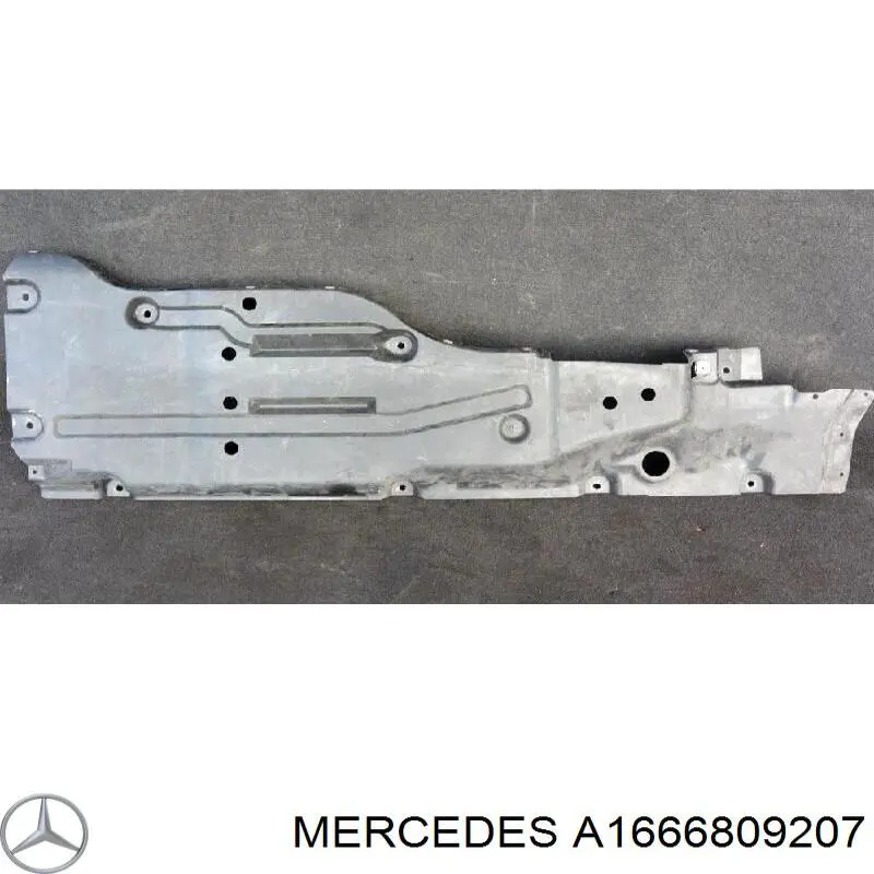 Купить 1666809207 Mercedes Защита днища левая