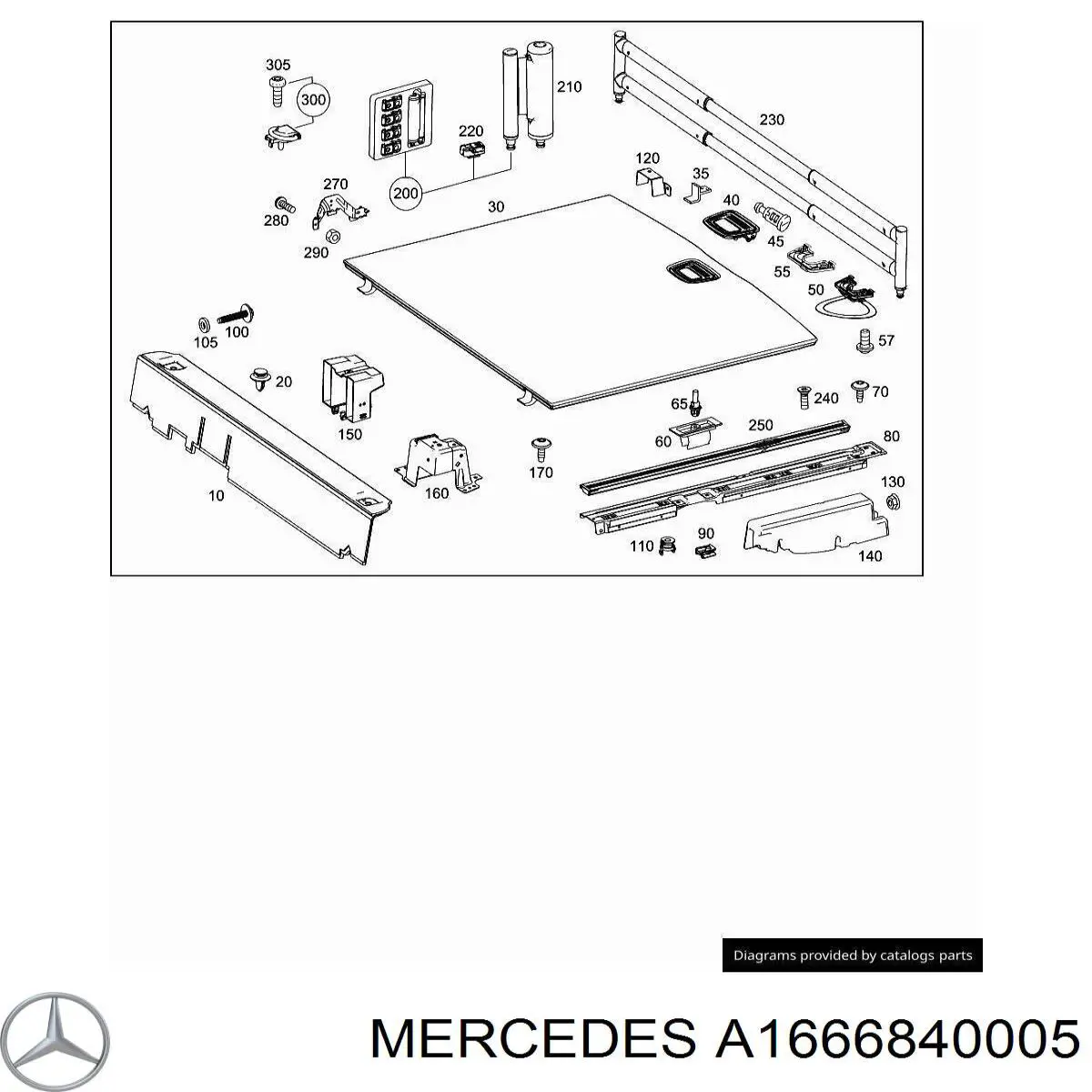 A1666840005 Mercedes 
