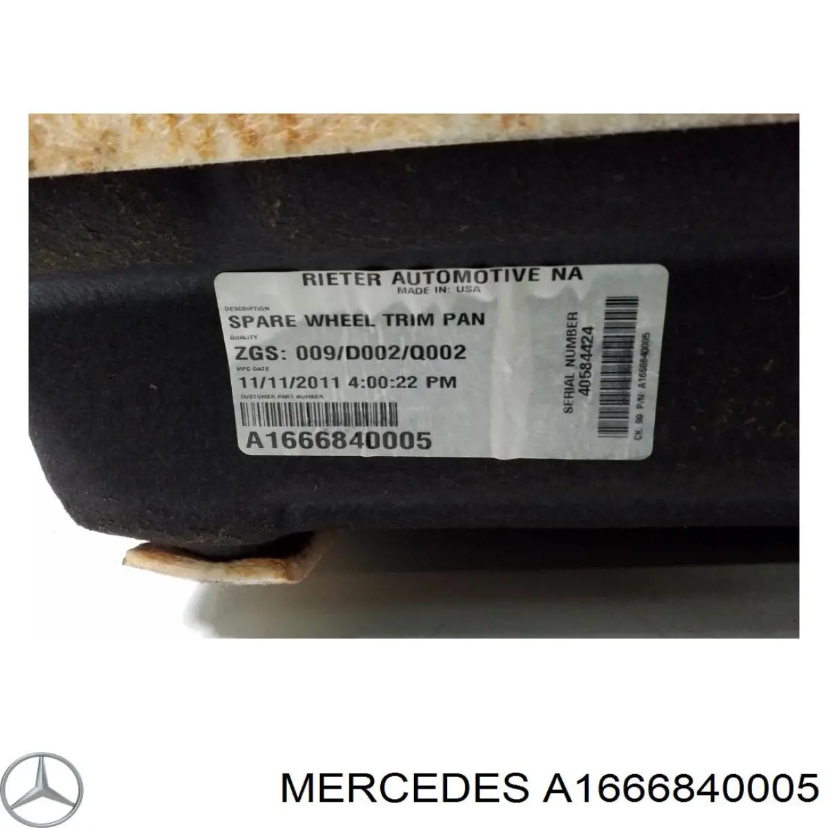 Mercedes A1666840005 цена, от 24.83 USD