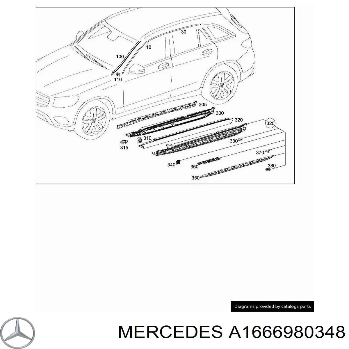  Mercedes A1666980348 цена, от 28.22 USD