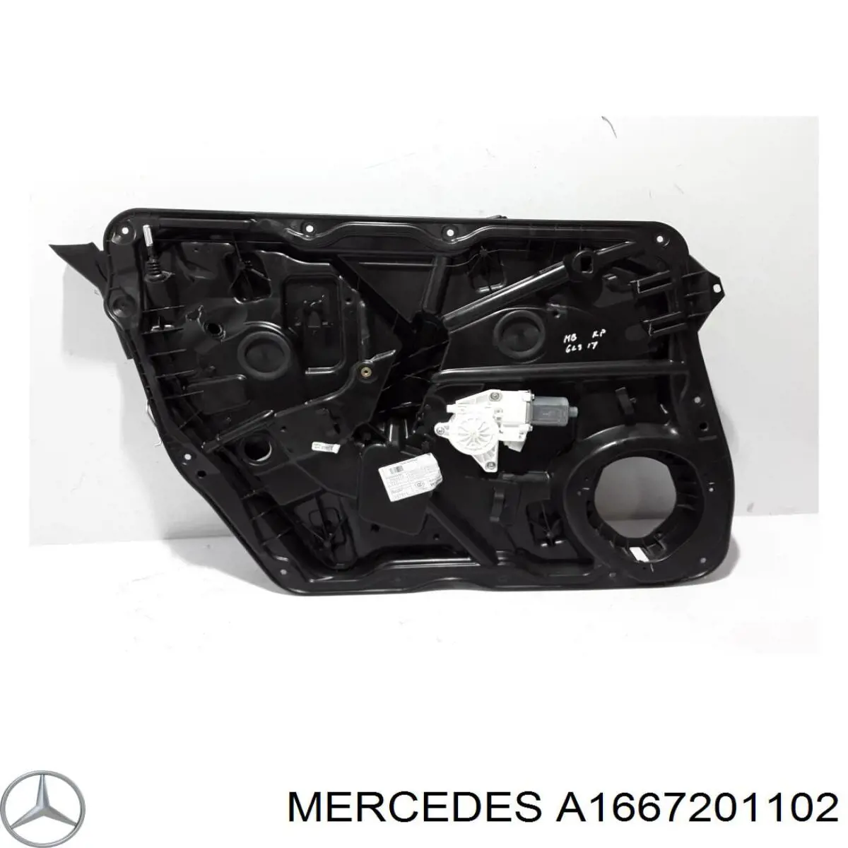 Mecanismo de acionamento de vidro da porta dianteira esquerda Mercedes ML/GLE  W166