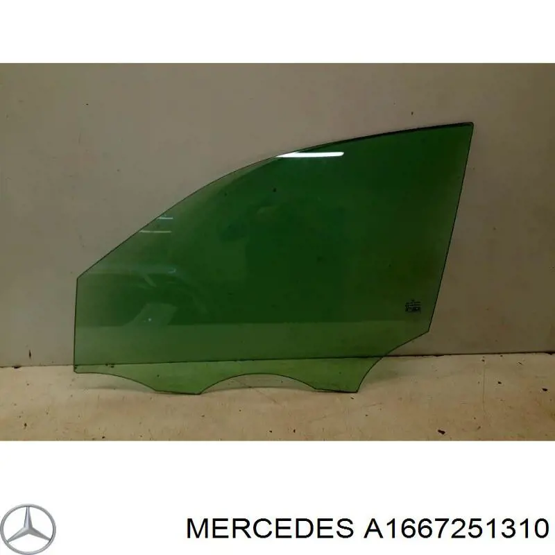 1667251310 Mercedes стекло двери передней левой
