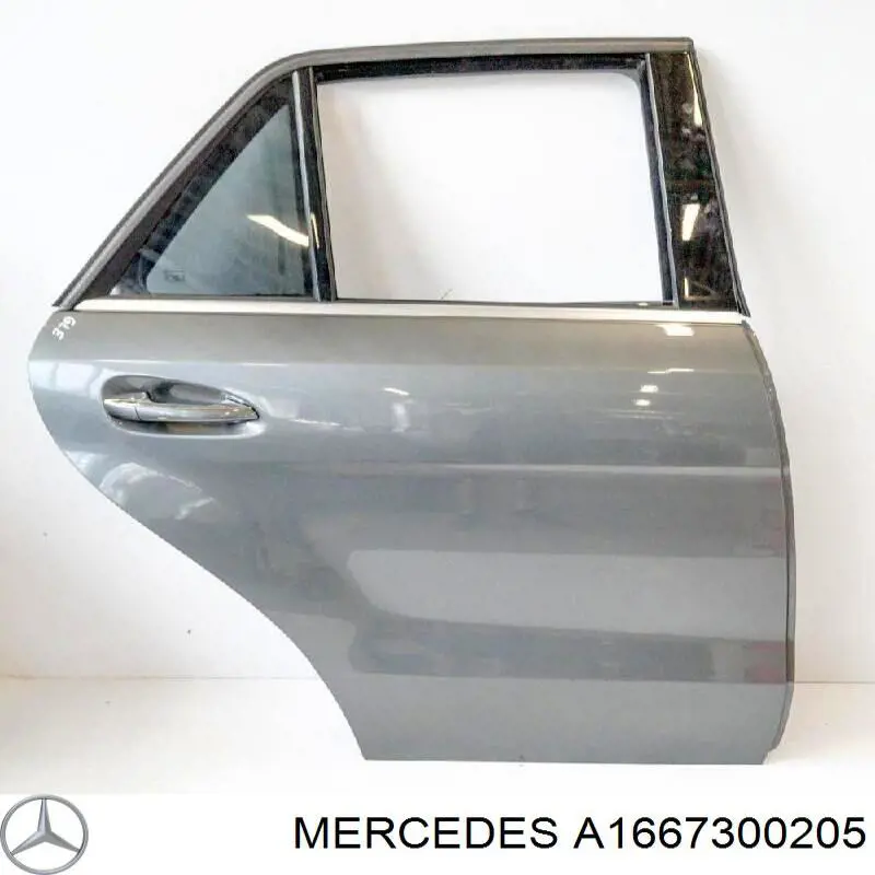 Задняя правая дверь Мерседес-бенц МЛ/ГЛЕ W166 (Mercedes ML/GLE)