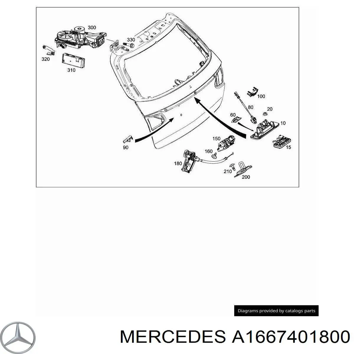  Mercedes A166740180064 цена, от 22.18 USD