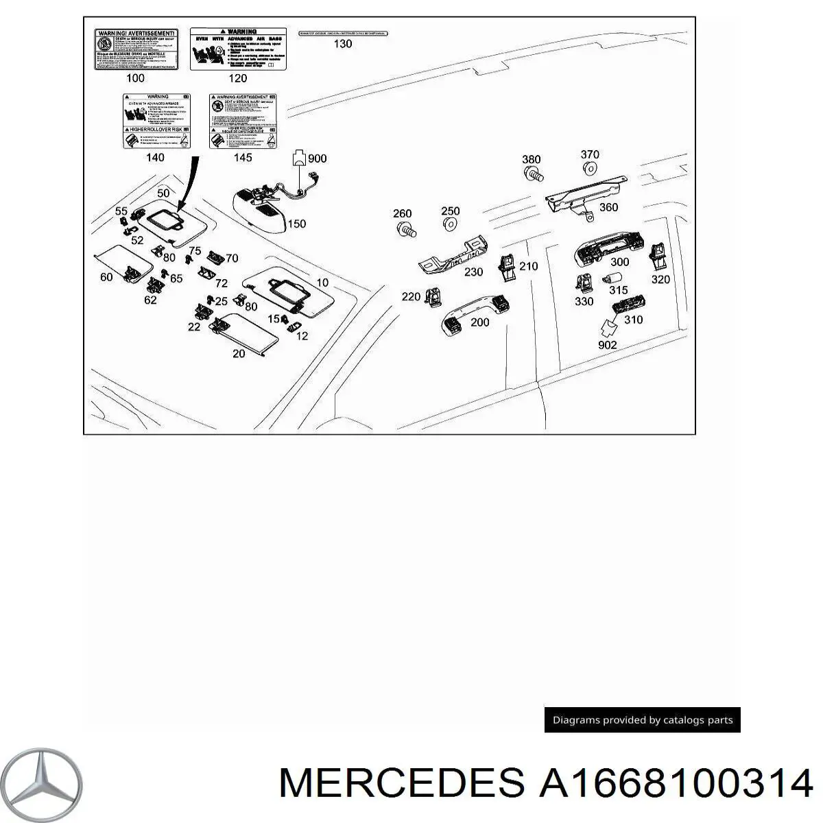 A1668100314 Mercedes 