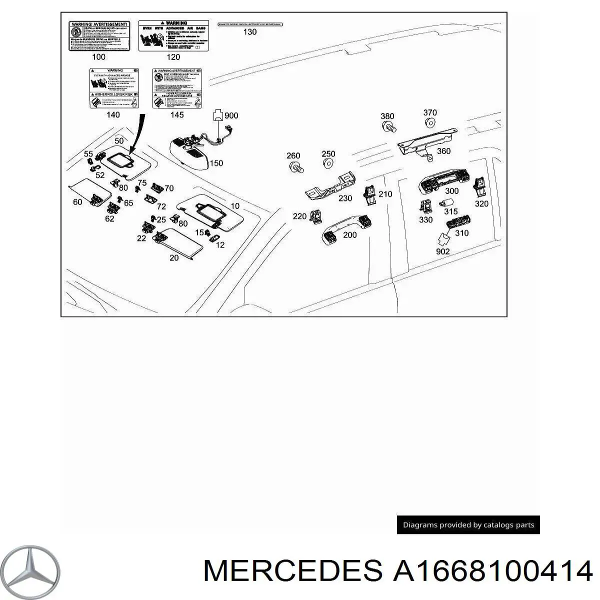A1668100414 Mercedes 