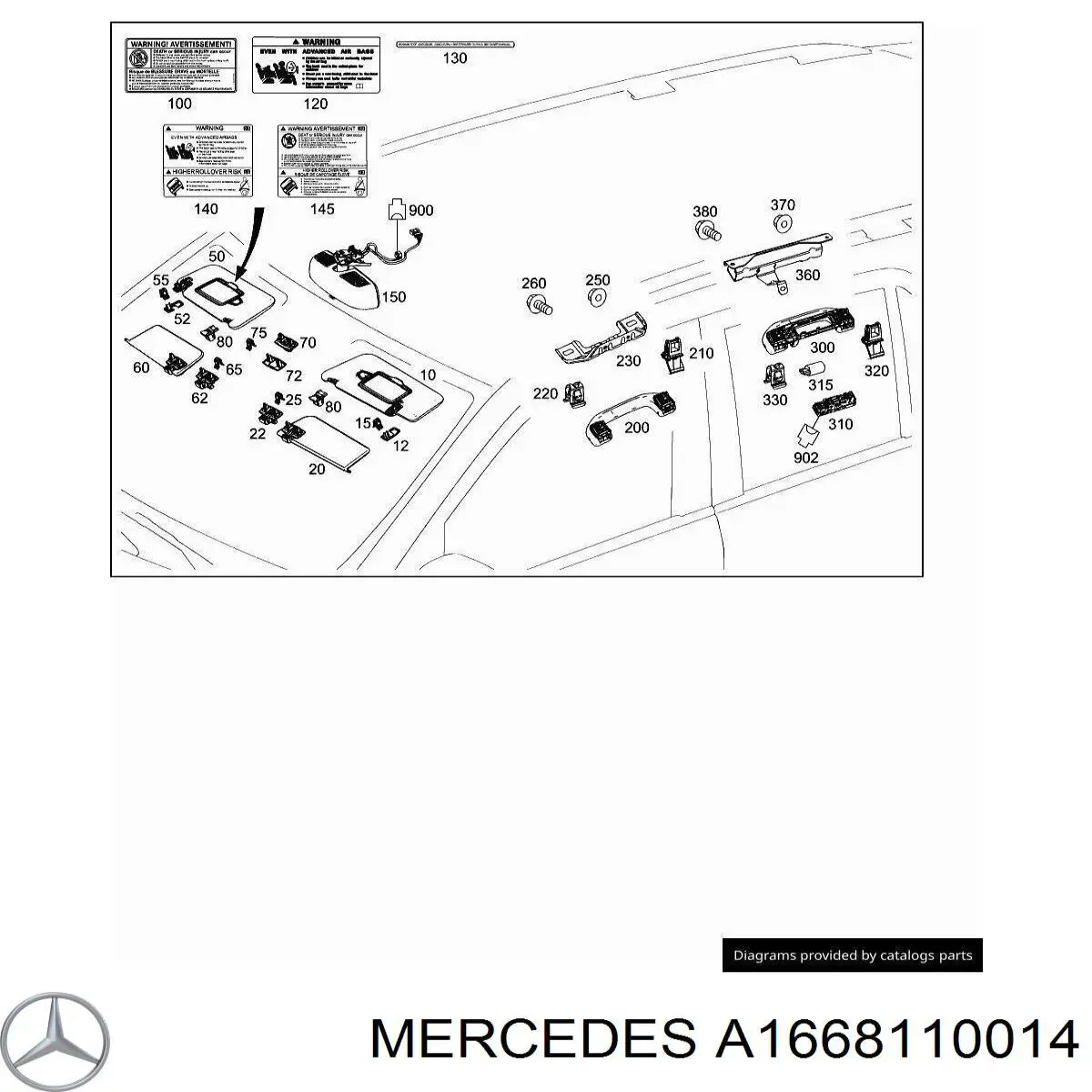 A1668110014 Mercedes 