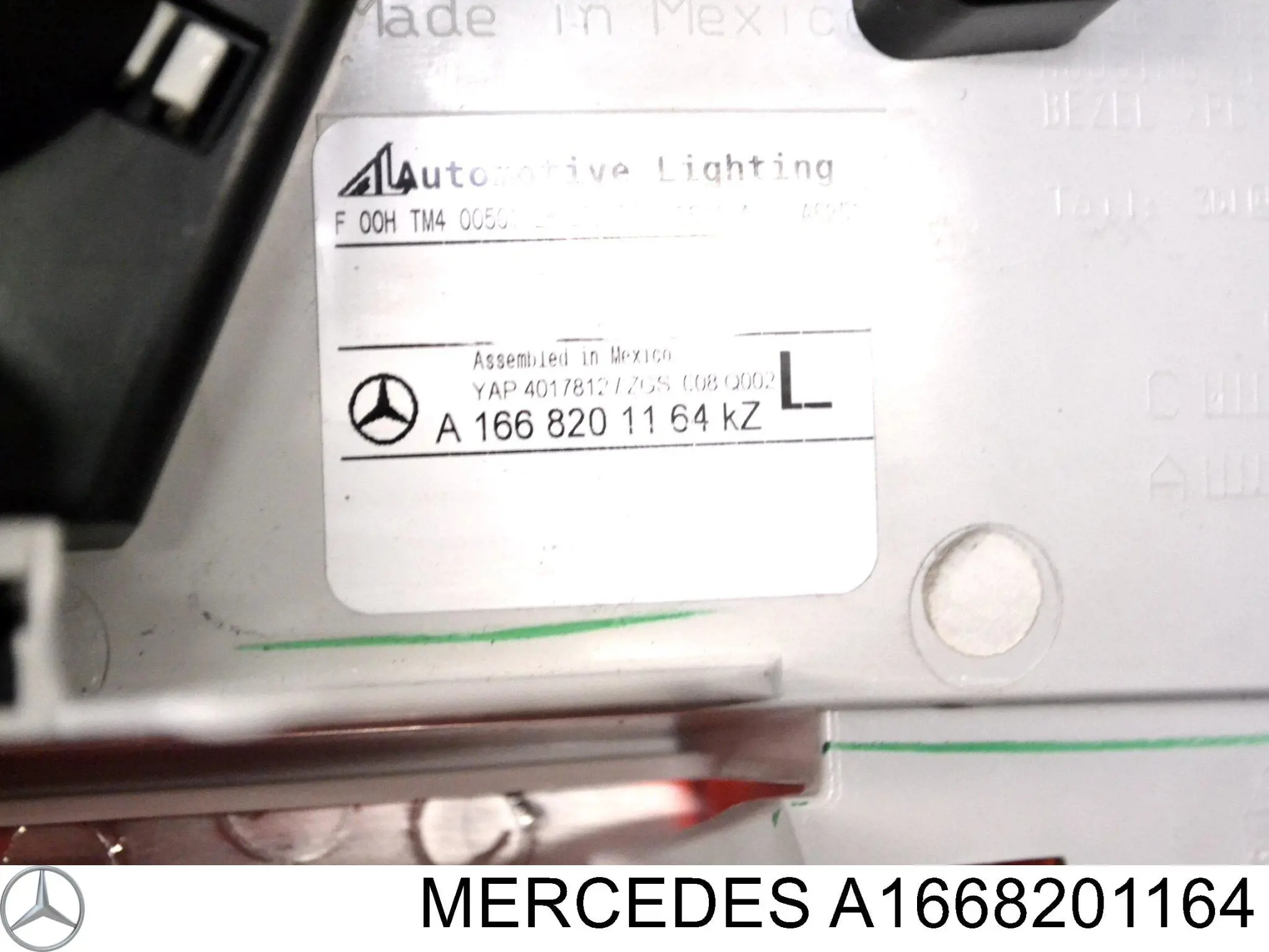 Lanterna traseira esquerda interna para Mercedes GL (X166)