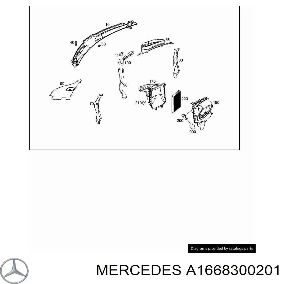  A1668300201 Mercedes