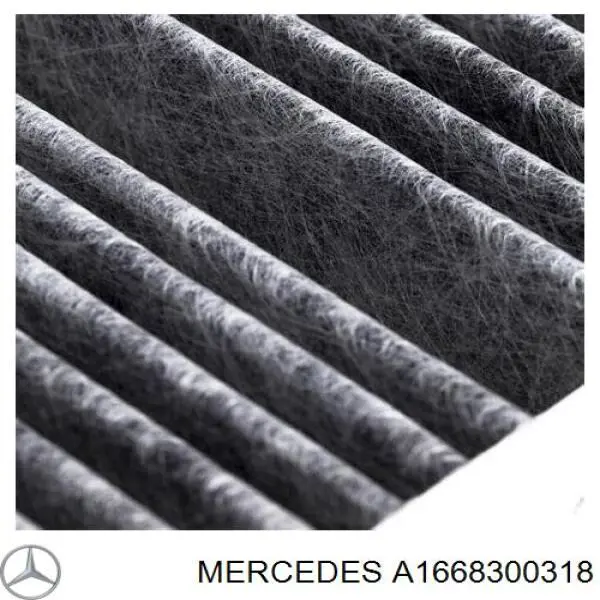 Фильтр воздушный отопителя Mercedes A1668300318 цена, от 31.77 USD