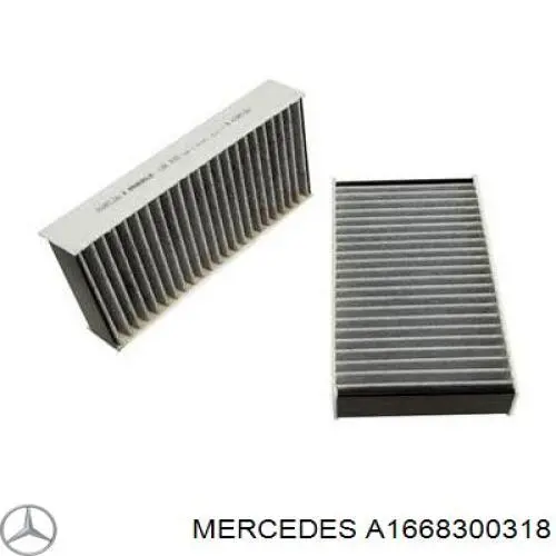 Фильтр салона A1668300318 Mercedes