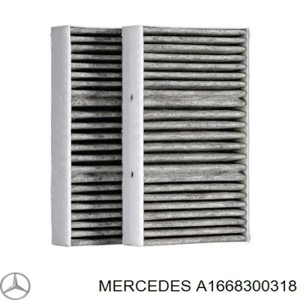 Воздушный фильтр салона Mercedes A1668300318