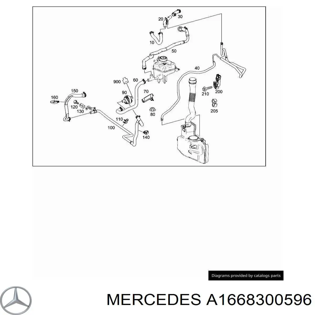 Купить A1668300596 Mercedes 