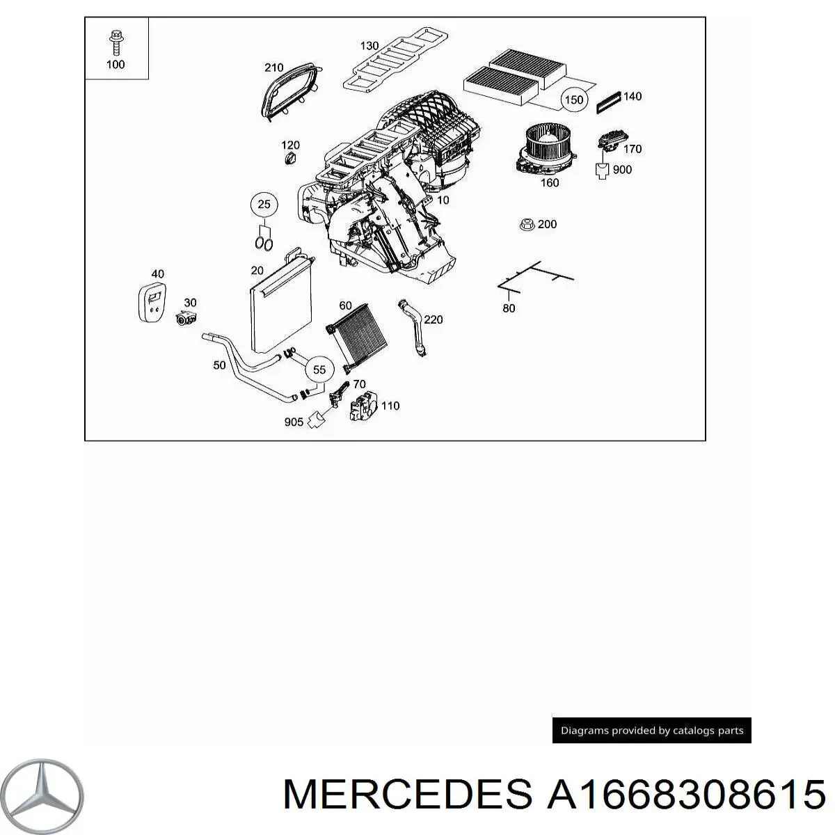  Mercedes A1668308615 цена, от 19.00 USD