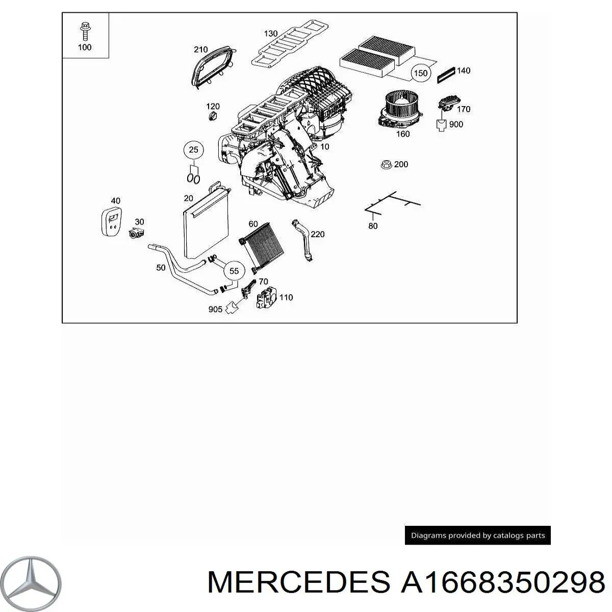  Mercedes A1668350298 цена, от 25.34 USD