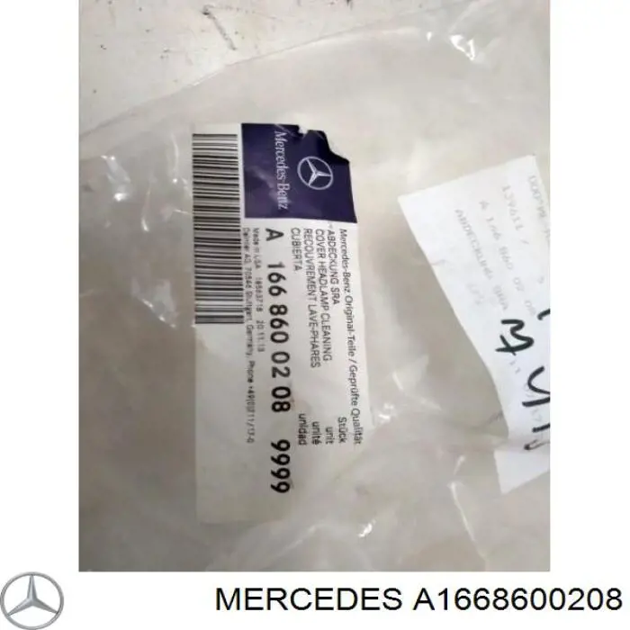 A1668600208 Mercedes placa sobreposta do injetor de fluido para lavador da luz dianteira